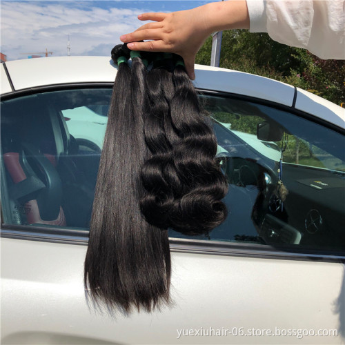 wholesale raw virgin hair 12A natural color 10 inch 24 inch hair weft factory cheap price hair bundles supplier